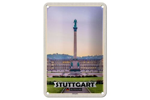 Blechschild Städte Stuttgart Deutschland Schlossplatz 12x18cm Schild