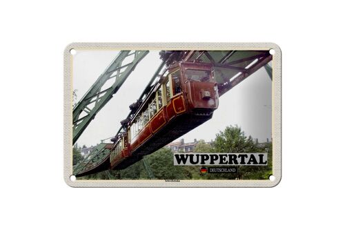 Blechschild Städte Wuppertal Deutschland Schwebebahn 18x12cm Schild