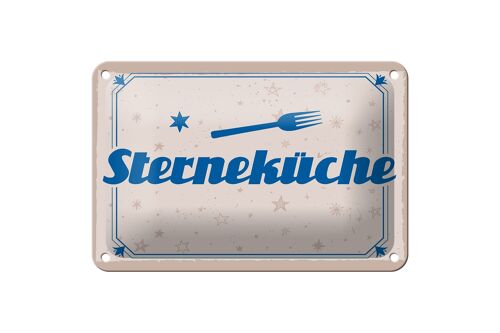 Blechschild Spruch 18x12cm Sterneküche Dekoration