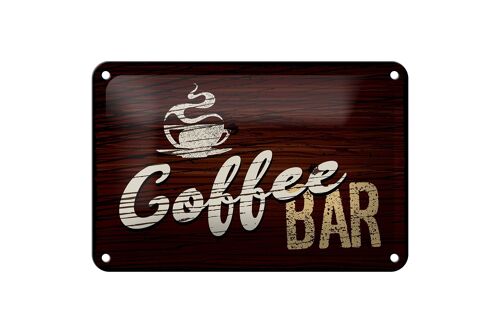 Blechschild Spruch 18x12cm Coffee Bar Dekoration