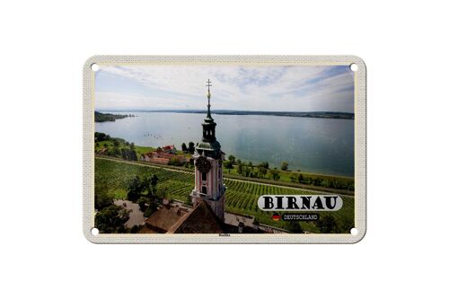 Blechschild Städte Birnau Basilika Kirche Natur Deko 18x12cm Schild