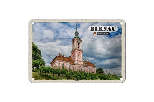 Blechschild Städte Birnau Basilika Architektur Deko 18x12cm Schild