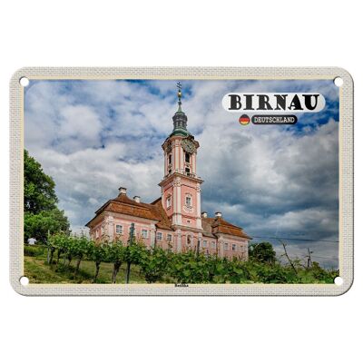 Blechschild Städte Birnau Basilika Architektur Deko 18x12cm Schild