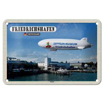 Blechschild Städte Friedrichshafen Zeppelin Deko 18x12cm Schild