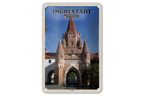 Blechschild Städte Ingolstadt Kreuztor Architektur 12x18cm Schild