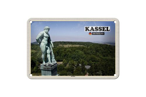 Blechschild Städte Kassel Herkules Skulptur Deko 18x12cm Schild