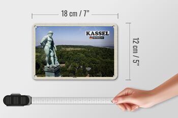 Panneau en étain pour villes, Kassel, Hercules, Sculpture, décoration, 18x12cm 5