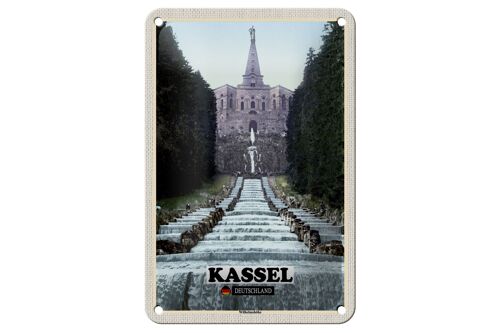 Blechschild Städte Kassel Wilhelmshöhe Architektur Deko 12x18cm Schild