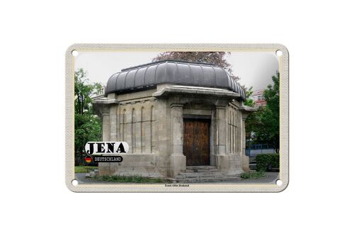 Blechschild Städte Jena Ernst Abbe Denkmal Wanddeko 18x12cm Schild