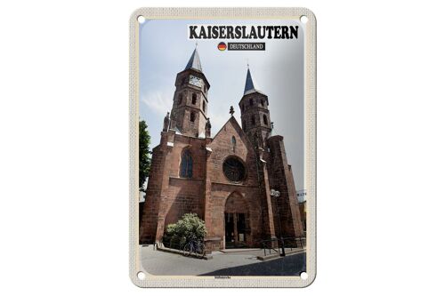 Blechschild Städte Kaiserslautern Stiftskirche Deko 12x18cm Schild