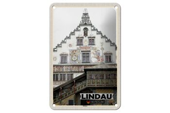 Panneau en étain pour décoration architecturale de la mairie de Lindau, 12x18cm 1