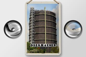 Panneau en étain pour décoration de bâtiment, gazomètre des villes d'oberhausen, 12x18cm 2