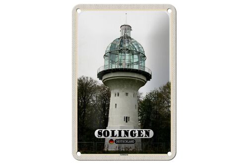 Blechschild Städte Solingen Lichtturm Architektur 12x18cm Schild