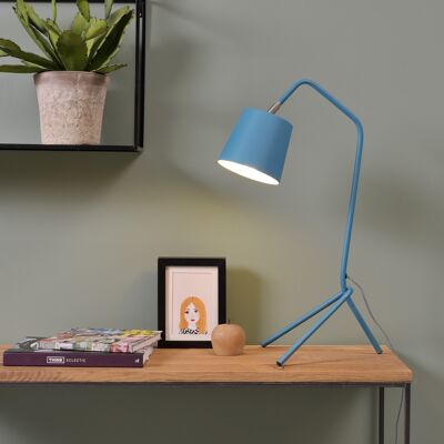 Lampe de table BARCELONA bleu turquoise