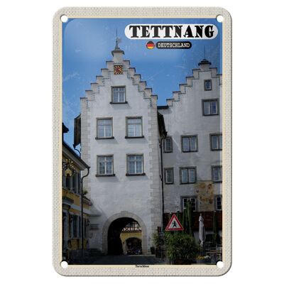 Blechschild Städte Tettnang Torschloss Altstadt Deko 12x18cm Schild