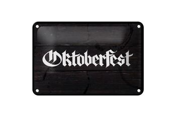 Panneau en étain pour Festival Oktoberfest, célébrations de la bière, décoration de Munich, 18x12cm 1