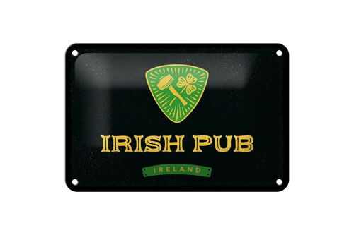 Blechschild Spruch Ireland Irish pub Alkohol 18x12cm Dekoration