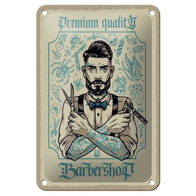 Blechschild Spruch Barbershop Premium quality 12x18cm Dekoration