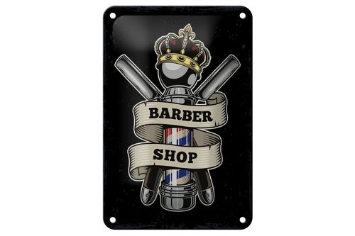 Blechschild Spruch Barbershop Friseur Salon Haare Deko 12x18cm Schild