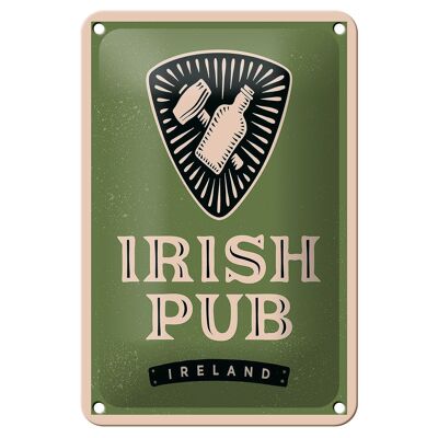 Blechschild Spruch Ireland Irish pub Alkohol 12x18cm Geschenk Schild