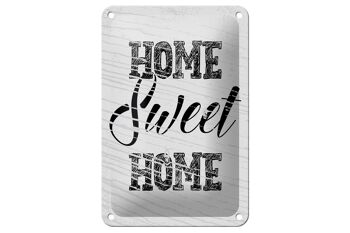 Panneau en étain disant Home sweet home 12x18cm, décoration cadeau 1
