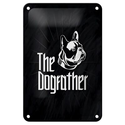 Tin Sign Animals Dog The Dogfather 12x18cm Gift Sign