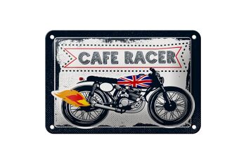 Panneau en étain pour moto, café Racer, moto UK, 18x12cm, décoration 1