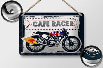 Panneau en étain pour moto, café Racer, moto UK, 18x12cm, décoration 2