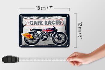 Panneau en étain pour moto, café Racer, moto UK, 18x12cm, décoration 5