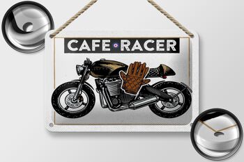 Panneau en étain pour moto, café Racer, 18x12cm, cadeau 2