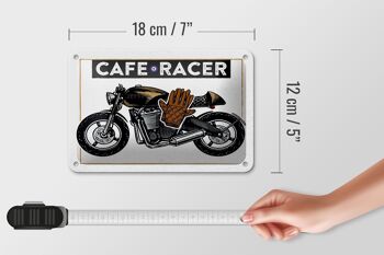 Panneau en étain pour moto, café Racer, 18x12cm, cadeau 5