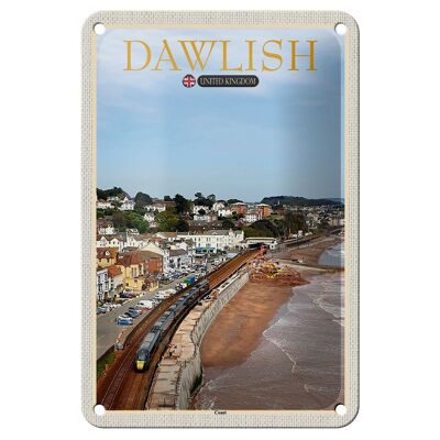 Cartel de chapa con ciudades Dawlish, Reino Unido, Inglaterra, 12x18cm