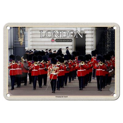 Blechschild Städte Changingt the Guard London 18x12cm Dekoration