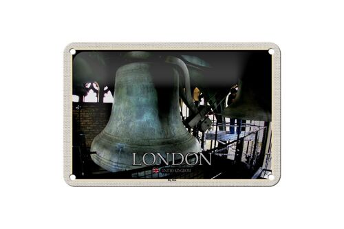 Blechschild Städte London UK England Big Ben 18x12cm Dekoration