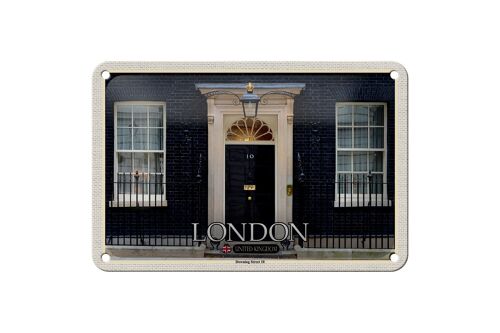 Blechschild Städte England UK Downing Street 10 18x12cm Dekoration