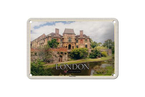 Blechschild Städte London UK Eltham Palace River 18x12cm Dekoration