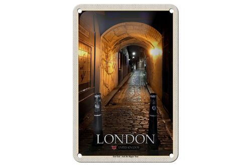 Blechschild Städte London East End Jack Ripper Tour 12x18cm Schild