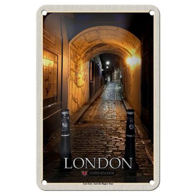 Blechschild Städte London East End Jack Ripper Tour 12x18cm Schild