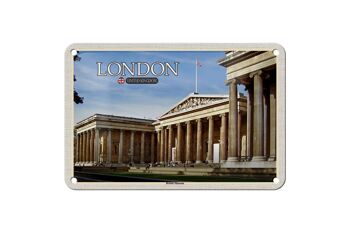 Signe en étain villes British Museum londres angleterre, décoration 18x12cm 1