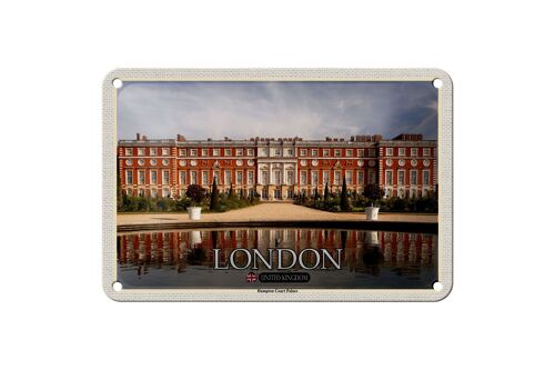 Blechschild Städte Hampton Court Palace London 18x12cm Dekoration