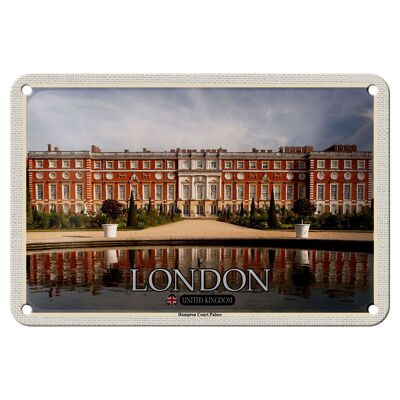 Targa in metallo Città Hampton Court Palace Londra 18x12 cm Decorazione
