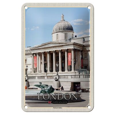 Blechschild Städte London England UK National Gallery 12x18cm Schild