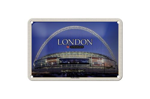Blechschild Städte Wembley Stadium London England 18x12cm Schild