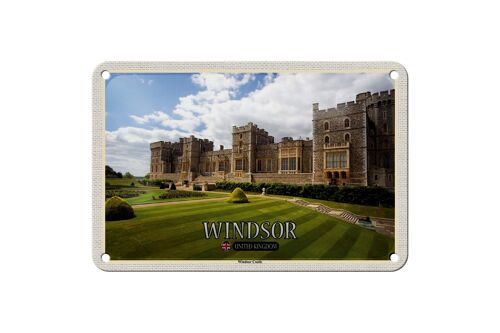 Blechschild Städte England UK Windsor Castle 18x12cm Dekoration