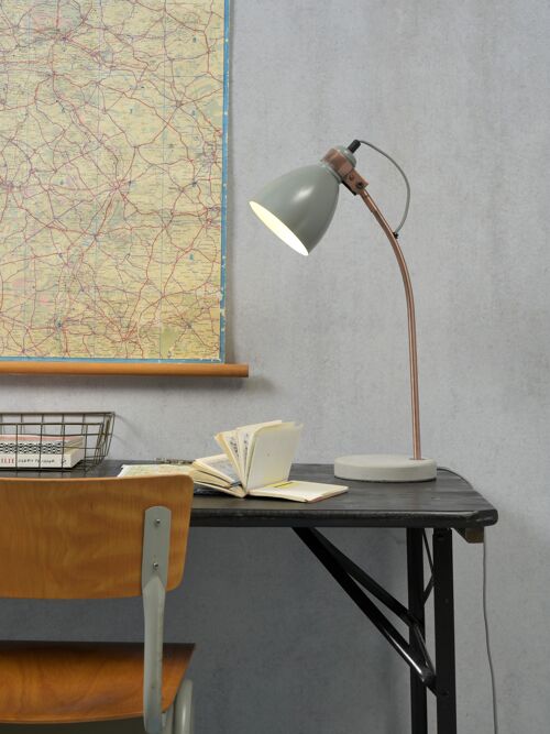 Lampe de table DENVER gris clair