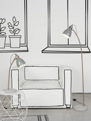 Lampe de table DENVER gris clair 2