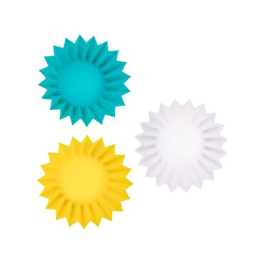 Lunch Punch Silicone Cups - Yellow / Green / White