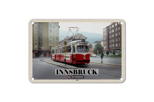 Blechschild Reise Innsbruck Österreich Pradl Stadt 18x12cm Dekoration