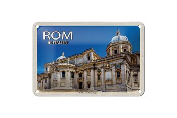 Signe en étain de voyage, basilique de Rome, Santa Maria Maggiore, 18x12cm 1