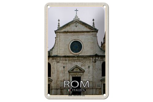 Blechschild Reise Rom Italy Basilika Santa Maria 12x18cm Dekoration